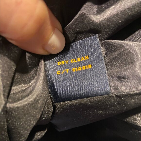 Just Taylor V-Neck Ruffle Collar Textured A-Line Mini Dress Black Size 4P - Picture 13 of 13